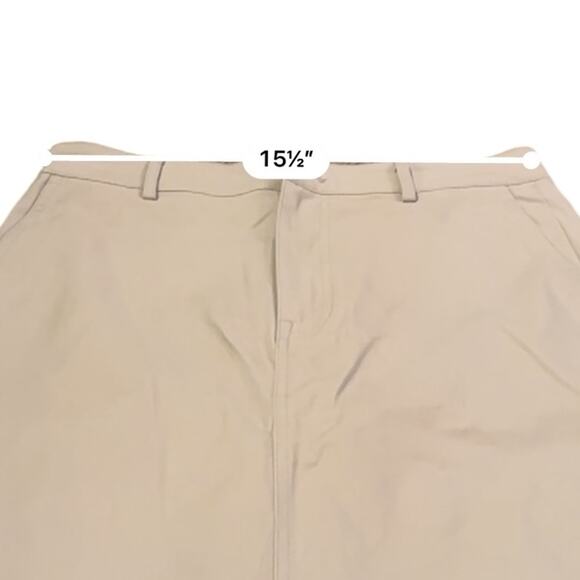 J. Crew Factory Chino Khaki Tan Pencil Skirt Sz 10 NEW - Picture 8 of 10